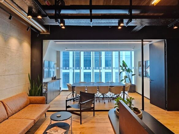 מבט כללי- חדר ישיבות ופינת ישיבה