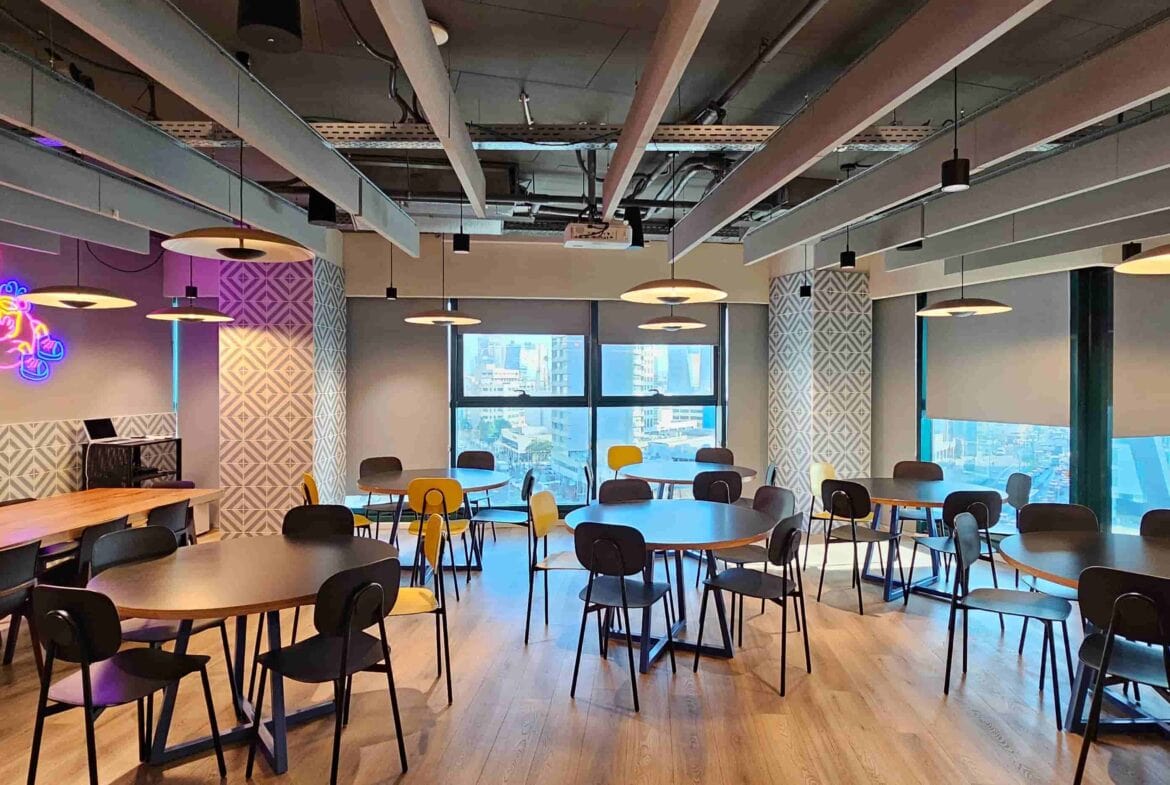 מנחם בגין משרד גדול-להשכרה מטבח וחדר אוכל מעוצב