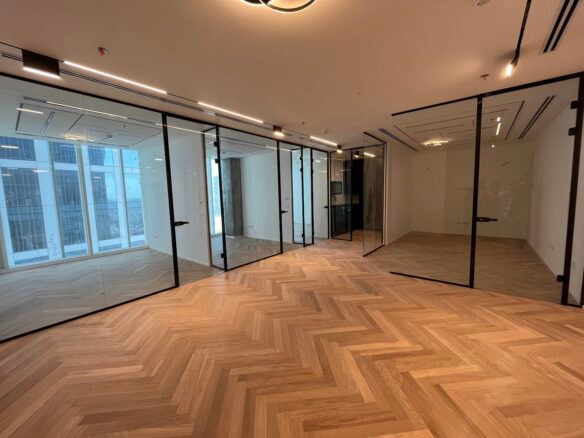 בתמונה רואים את החלוקה לחדרי עבודה