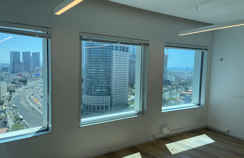 משרד 380 מ"ר להשכרה במגדל עזריאלי העגול