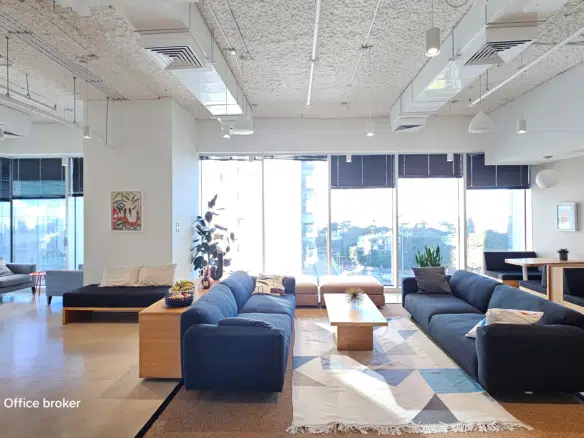 משרד מאובזר להשכרה