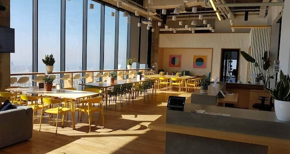 אופן ספייס משרד מרוהט להשכרה במנחם בגין 144 ת״א, wework