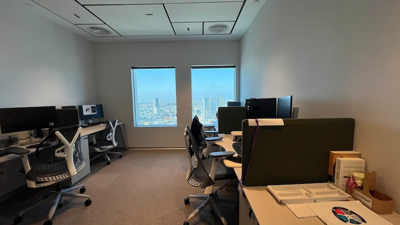 חדר עבודה משרד בעזריאלי ת״א להשכרה, קומה 41, 841 מ״ר