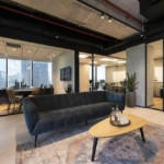 לאונג משרד להשכרה עם מרפסת במגדל סוזוקי ת״א, קומה 8, 400 מ״ר (Cervello)