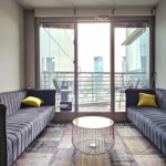 לאונג משרד להשכרה עם מרפסת בתל אביב, מגדל פלטיניום, רח׳ הארבעה, שרונה