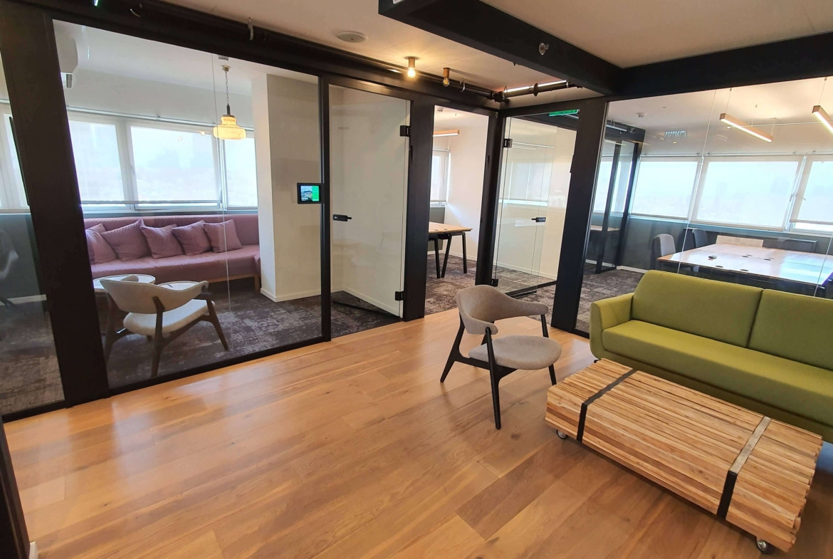 לאונג משרד מרוהט להשכרה בבית יכין, שרונה ת״א, 280-315 מטר