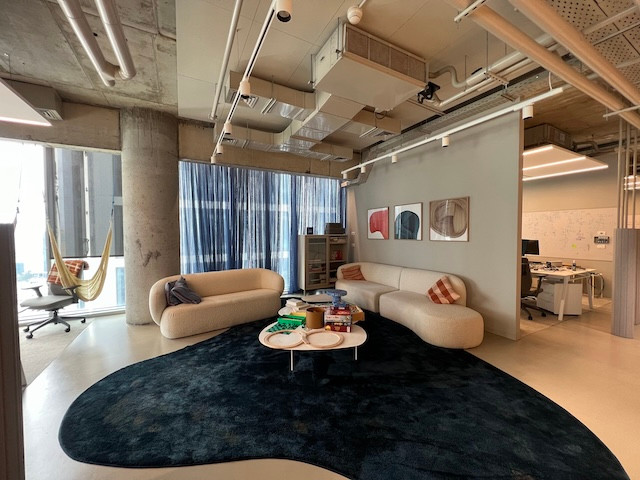 לאונג׳ משרד 380 מ״ר להשכרה בתאומי רובינשטיין ת״א