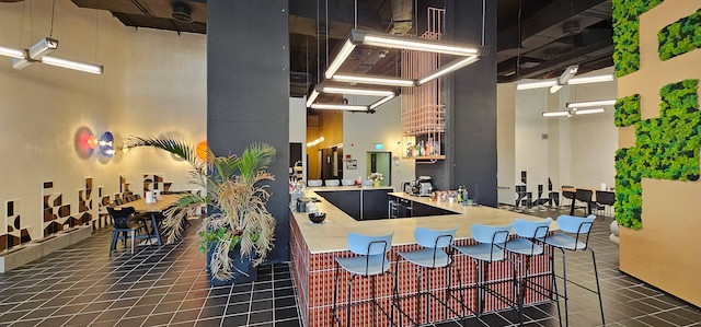 מטבח משרד להשכרה בתל אביב, מגדל מידטאון, 830-1660 מ״ר