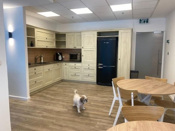 מטבח משרד להשכרה עם ריהוט במגדלי אלון ת״א 384-955 מטר