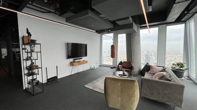 לאונג משרד 420 מ״ר עם נוף מטריף בעזריאלי שרונה